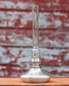 high end Danforth oil lamp with stain finish for scented lantern oil