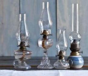 vintage oil lamps