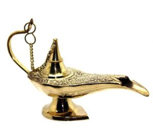 brass paraffin aladdin lamp