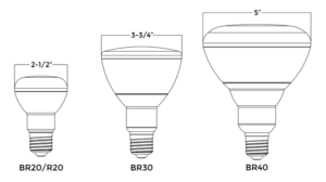 Bulged Reflector Bulbs