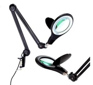 clip on desk magnifying glass lamp