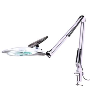drafting table light with magnifying glass