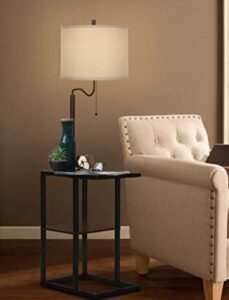 floor lamp with table for display and storage