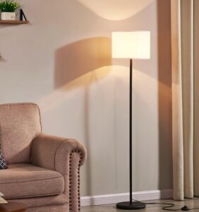 bright reading floor lamp with footswitch for elderly