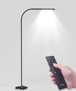 dimmable reading standing lamp with remote for elder reading