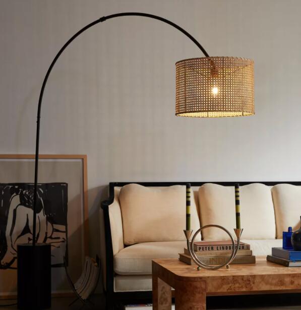 arched floor lamp with bright light