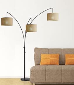 tree floor lamp with large bright light for living room