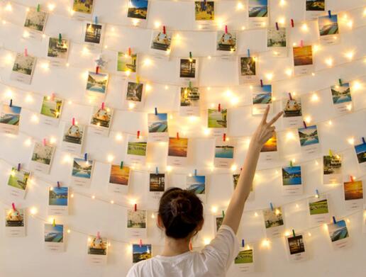 how to hang led photo clip string lights